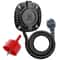 RV Shore Power Inlet Plug With T Blade Adapter And Hole Saw 1
