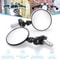 Motorcycle Bar End Mirrors 3 Inch Round Foldable Rear View Pair 1