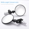 Motorcycle Bar End Mirrors 3 Inch Round Foldable Rear View Pair 2