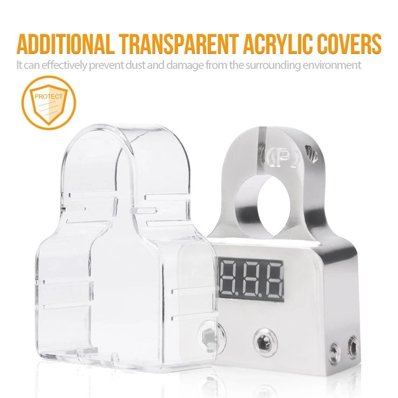 Heavy Duty Car Battery Terminal Clamps With Voltmeter For SAE Top Post 5
