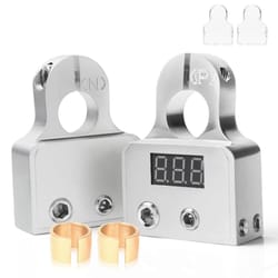 heavy duty car battery terminal clamps with voltmeter for sae top post