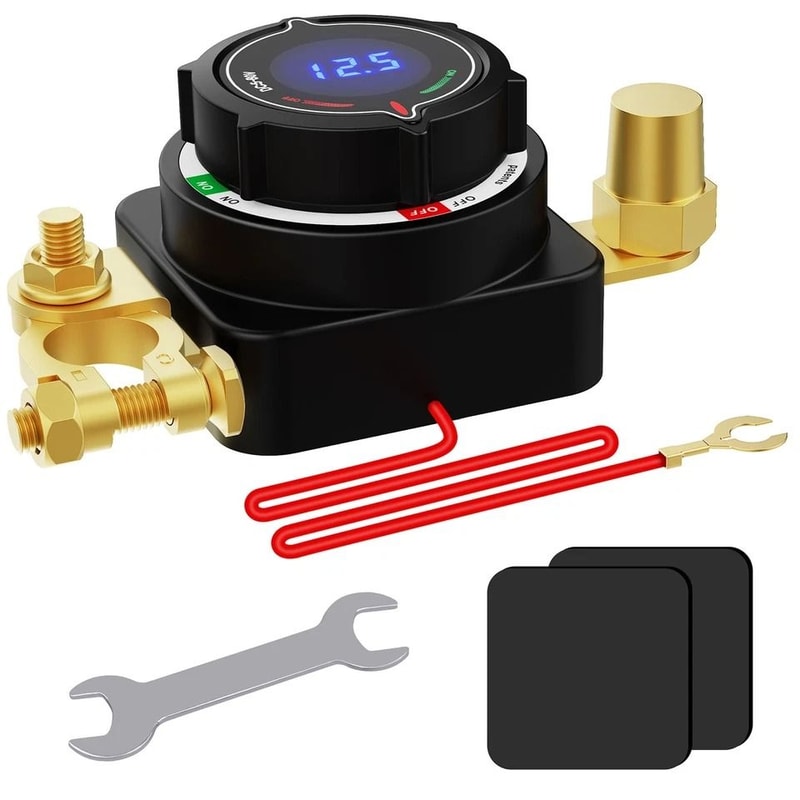 Battery Disconnect Switch With Voltmeter For RV Boat Car 8
