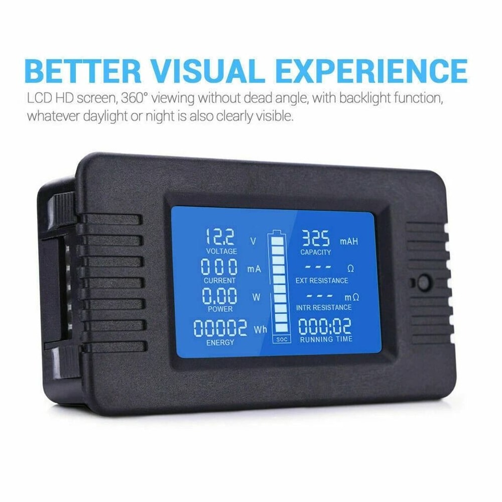 Battery Monitor LCD Voltage Current Meter With Shunt 1