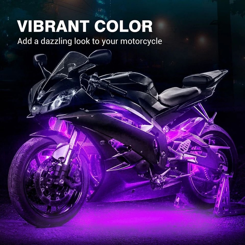 Pod RGB Motorcycle LED Underglow Light Kit With Wireless Remote 2