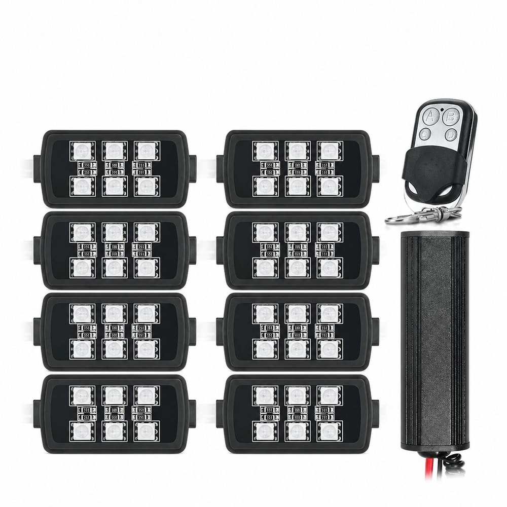 Pod RGB Motorcycle LED Underglow Light Kit With Wireless Remote 0