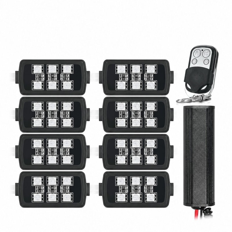 Pod RGB Motorcycle LED Underglow Light Kit With Wireless Remote 0