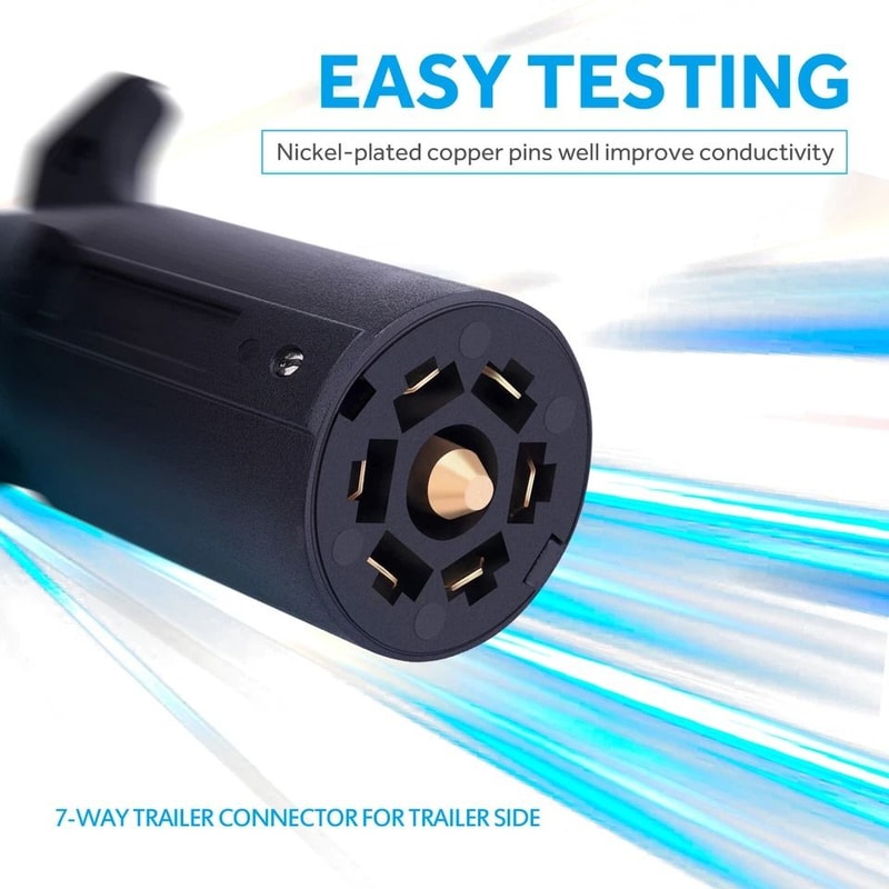 RV Blade Trailer Light Wiring Tester LED Tow Plug Checker 4