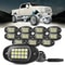 Pod Pure White LED Rock Lights Waterproof Underbody Kit 6