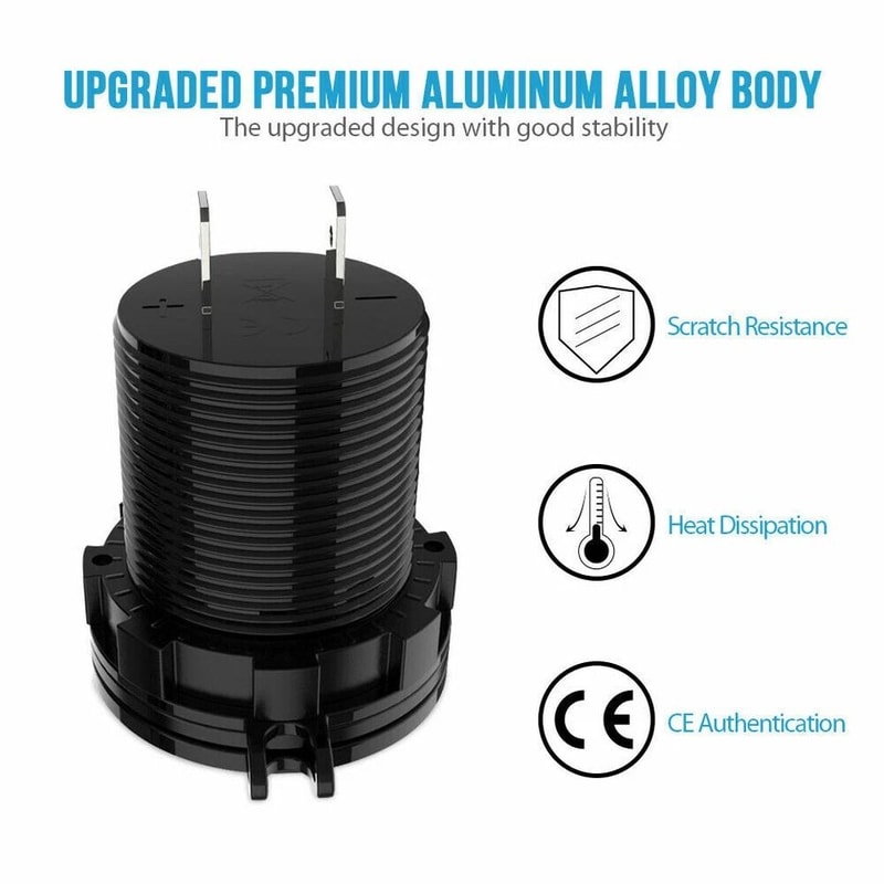Dual USB Car Charger With Digital Voltmeter 4