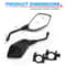 Universal Motorcycle Bar End Mirrors Pair For Handlebars 1