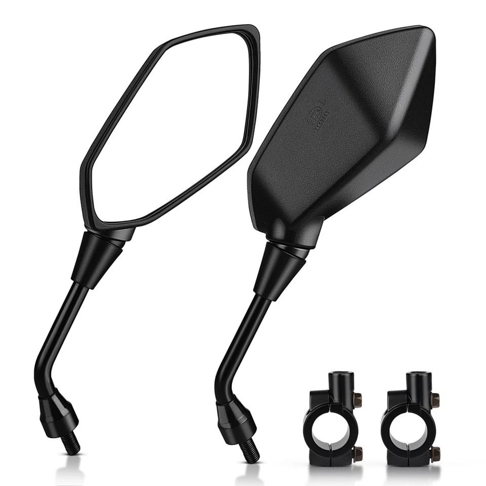 Universal Motorcycle Bar End Mirrors Pair For Handlebars 5