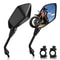 Universal Motorcycle Bar End Mirrors Pair For Handlebars 0