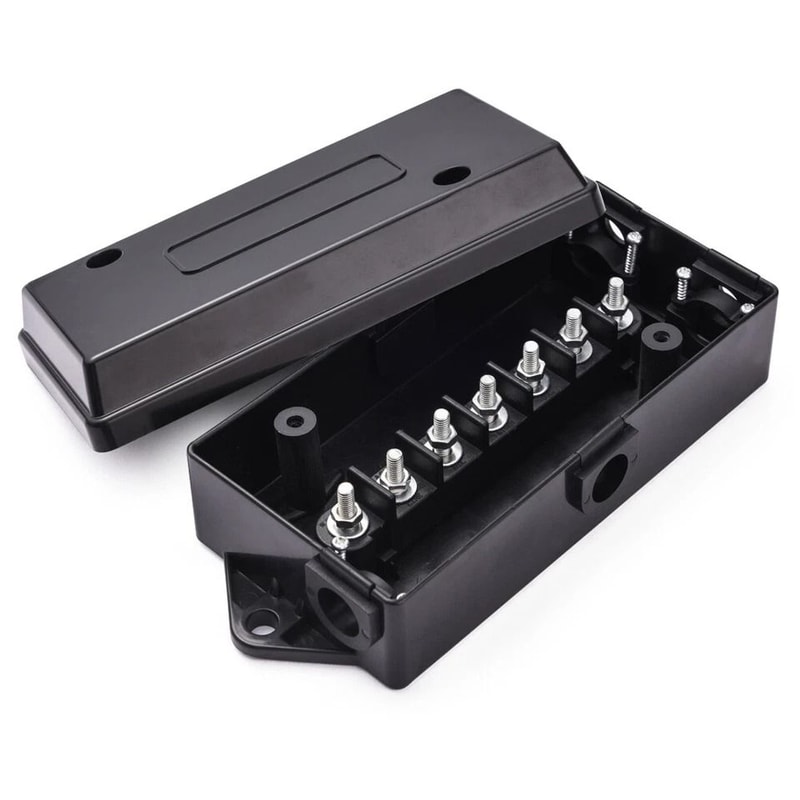 Waterproof Way Trailer Junction Box For RV Truck SUV ATV Wiring 0