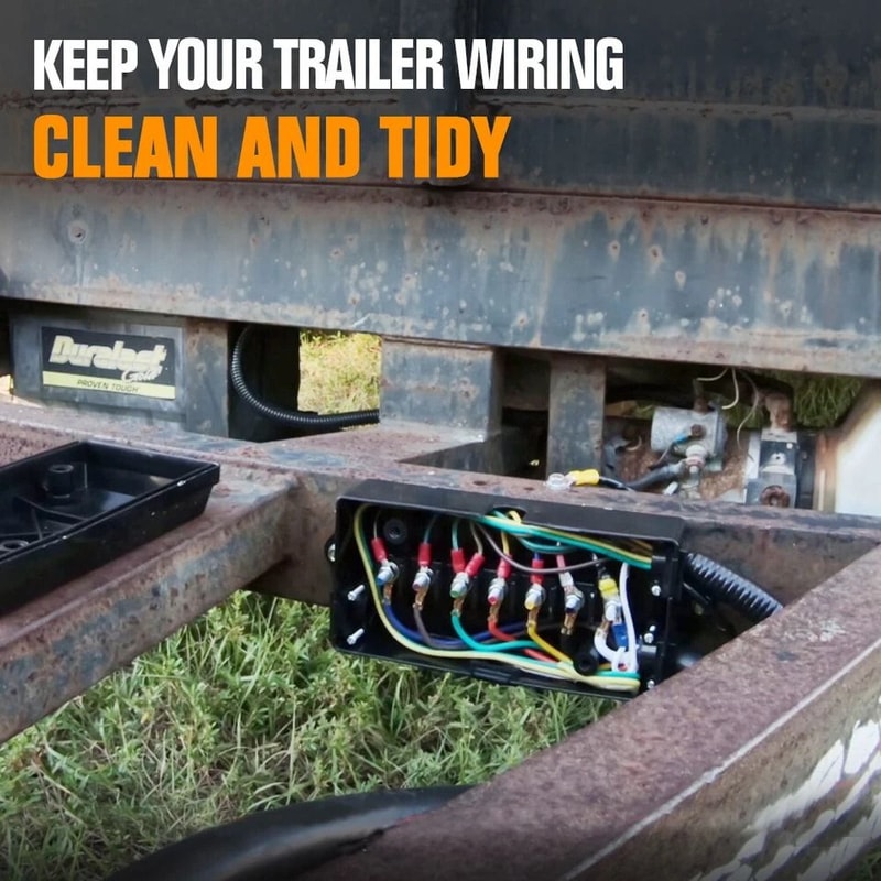 Waterproof Way Trailer Junction Box For RV Truck SUV ATV Wiring 2