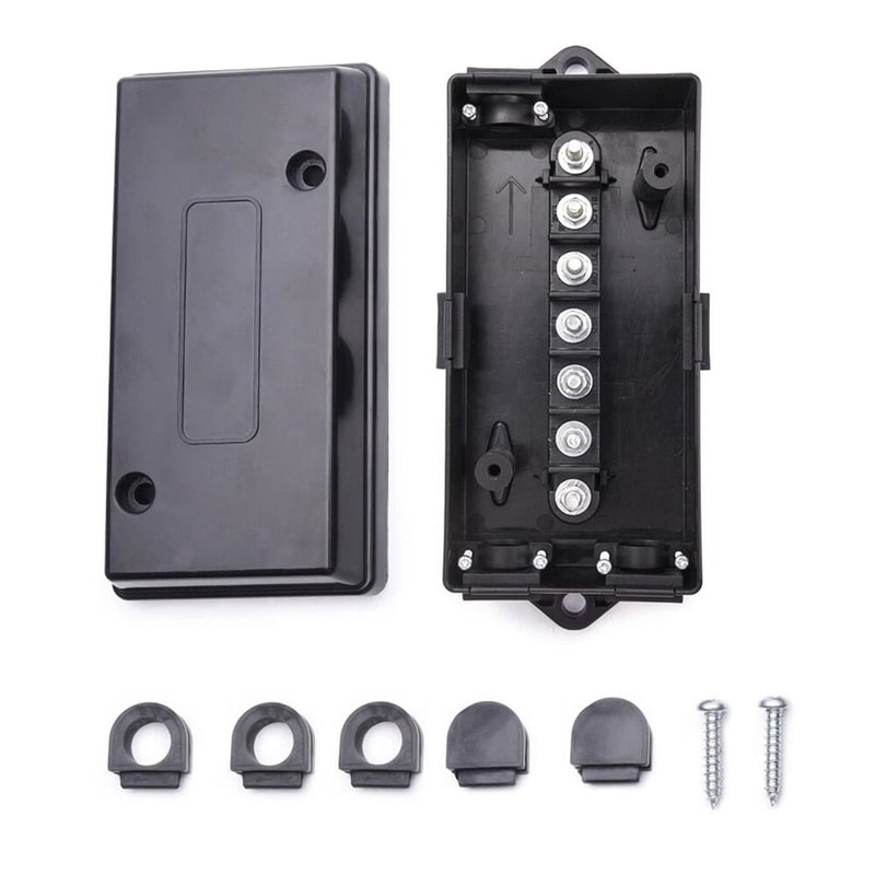 Waterproof Way Trailer Junction Box For RV Truck SUV ATV Wiring 4
