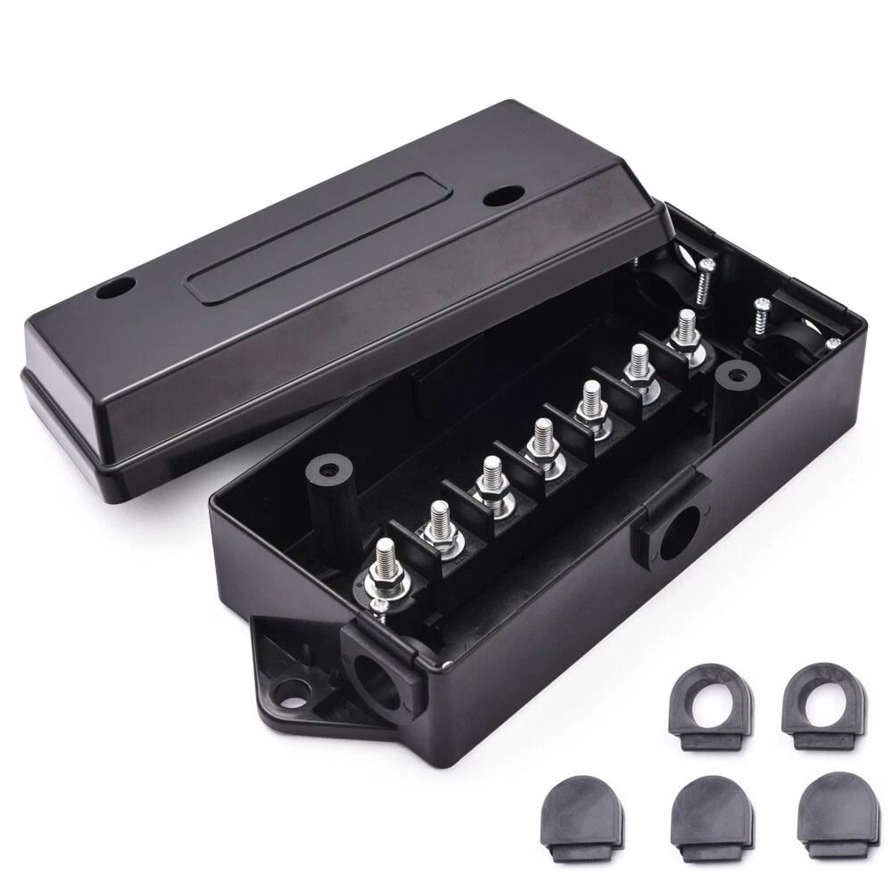 Waterproof Way Trailer Junction Box For RV Truck SUV ATV Wiring 7