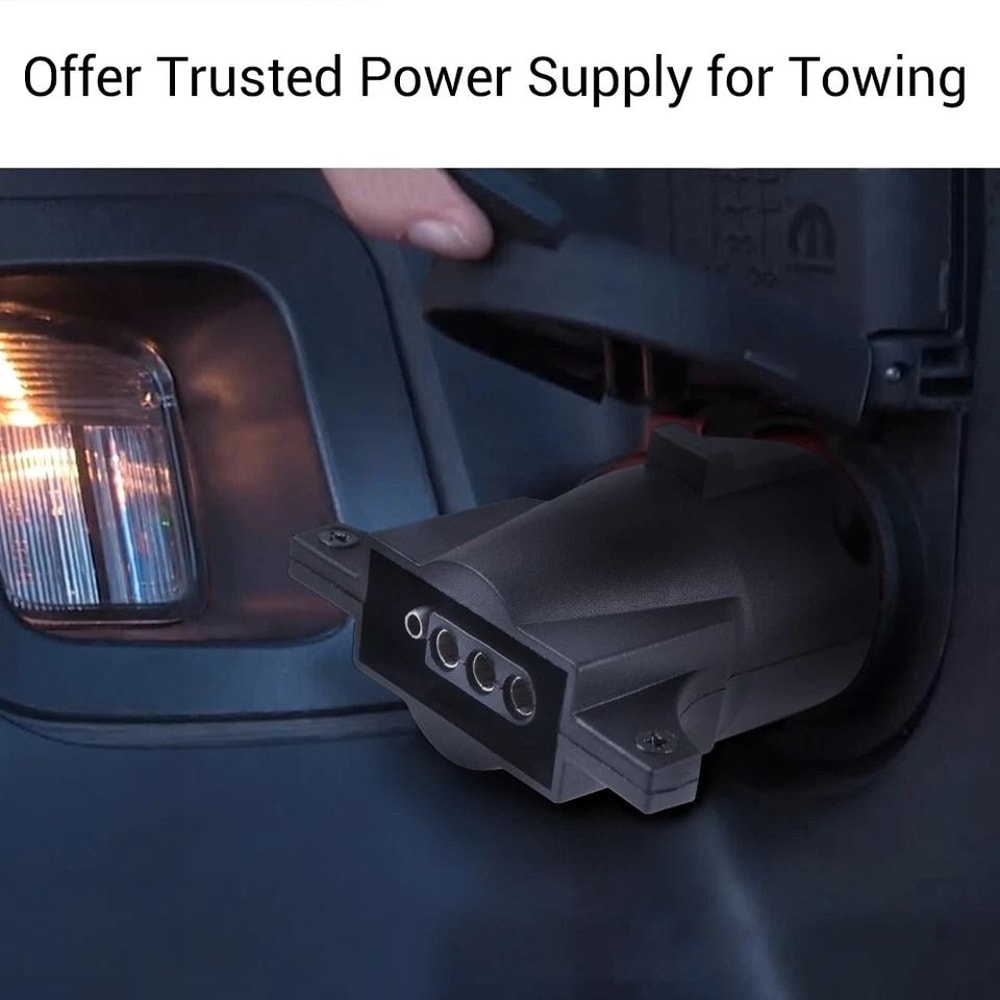 Flat Trailer Adapter RV Pin To Pin Wiring Connector 2