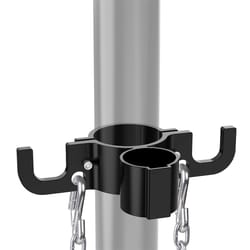 aluminum trailer towing chain organizer with way plug holder for rvs