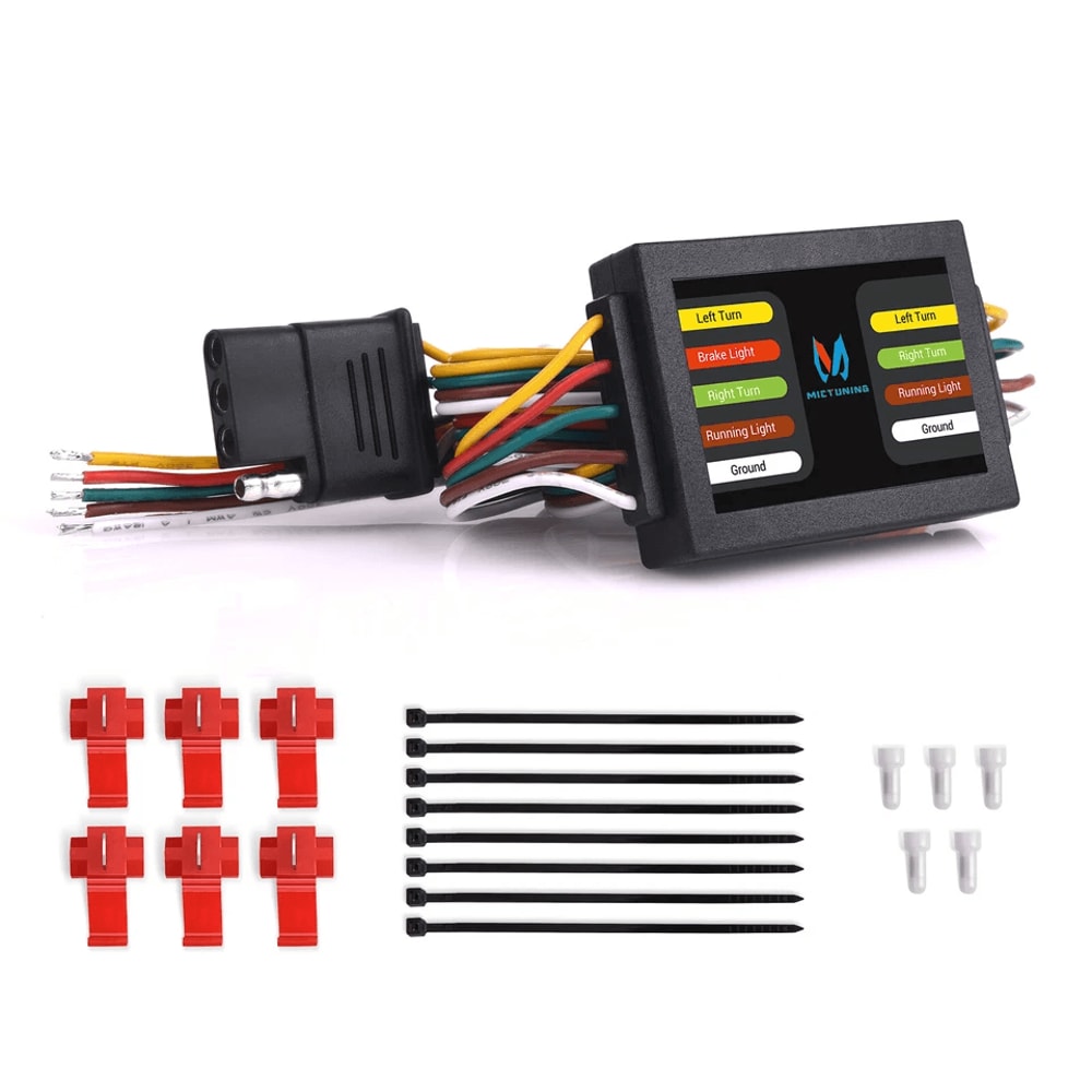 Wire Trailer Tail Light Converter With Pin Wiring Harness 8