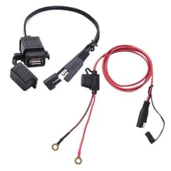 waterproof motorcycle sae to usb charger cable
