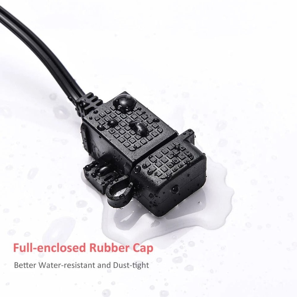 Waterproof Motorcycle SAE To USB Charger Cable 4