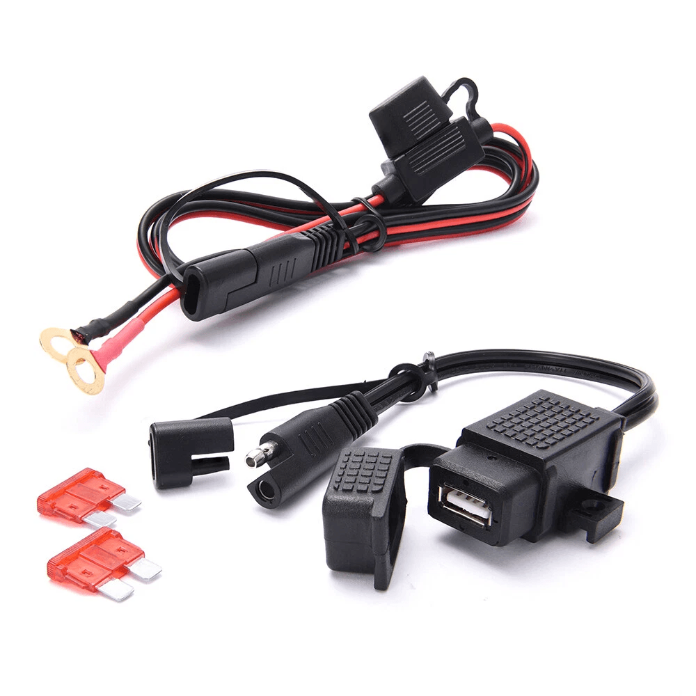 Waterproof Motorcycle SAE To USB Charger Cable 13