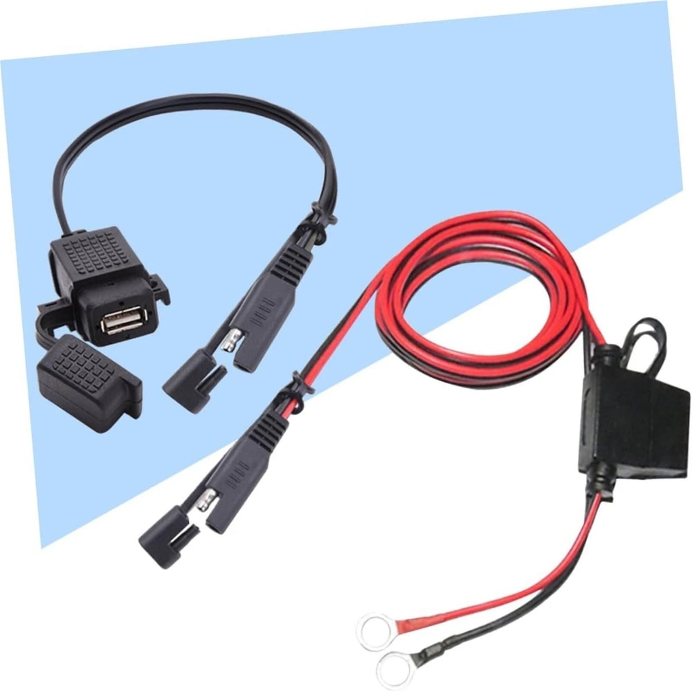 Waterproof Motorcycle SAE To USB Charger Cable 14