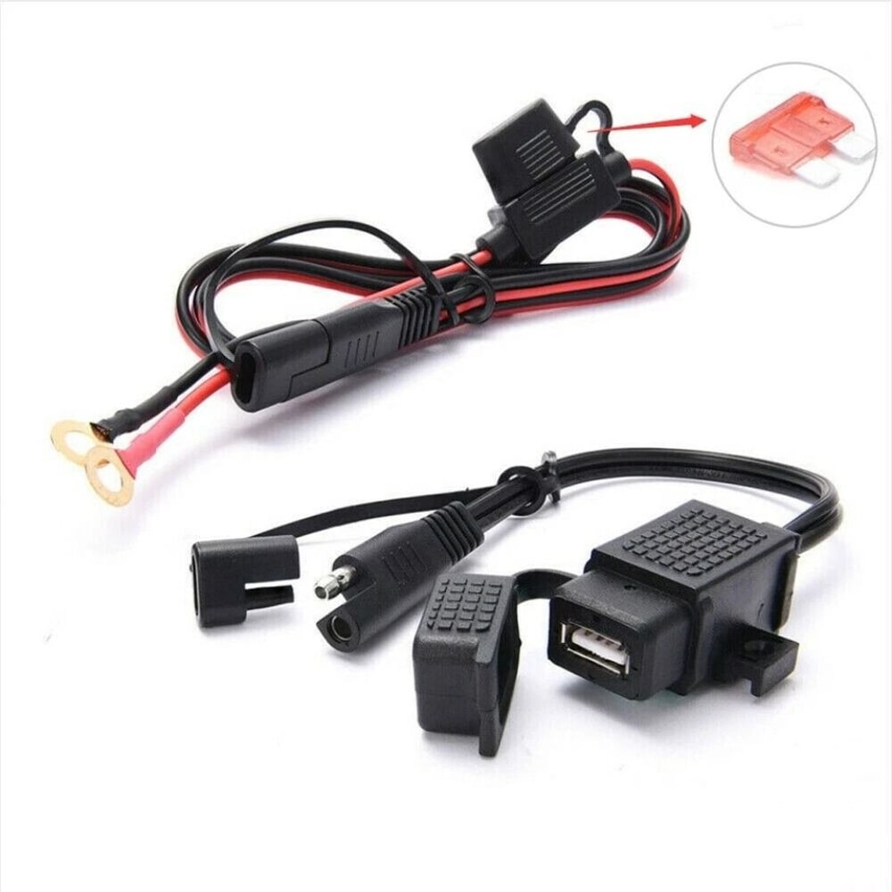 Waterproof Motorcycle SAE To USB Charger Cable 7