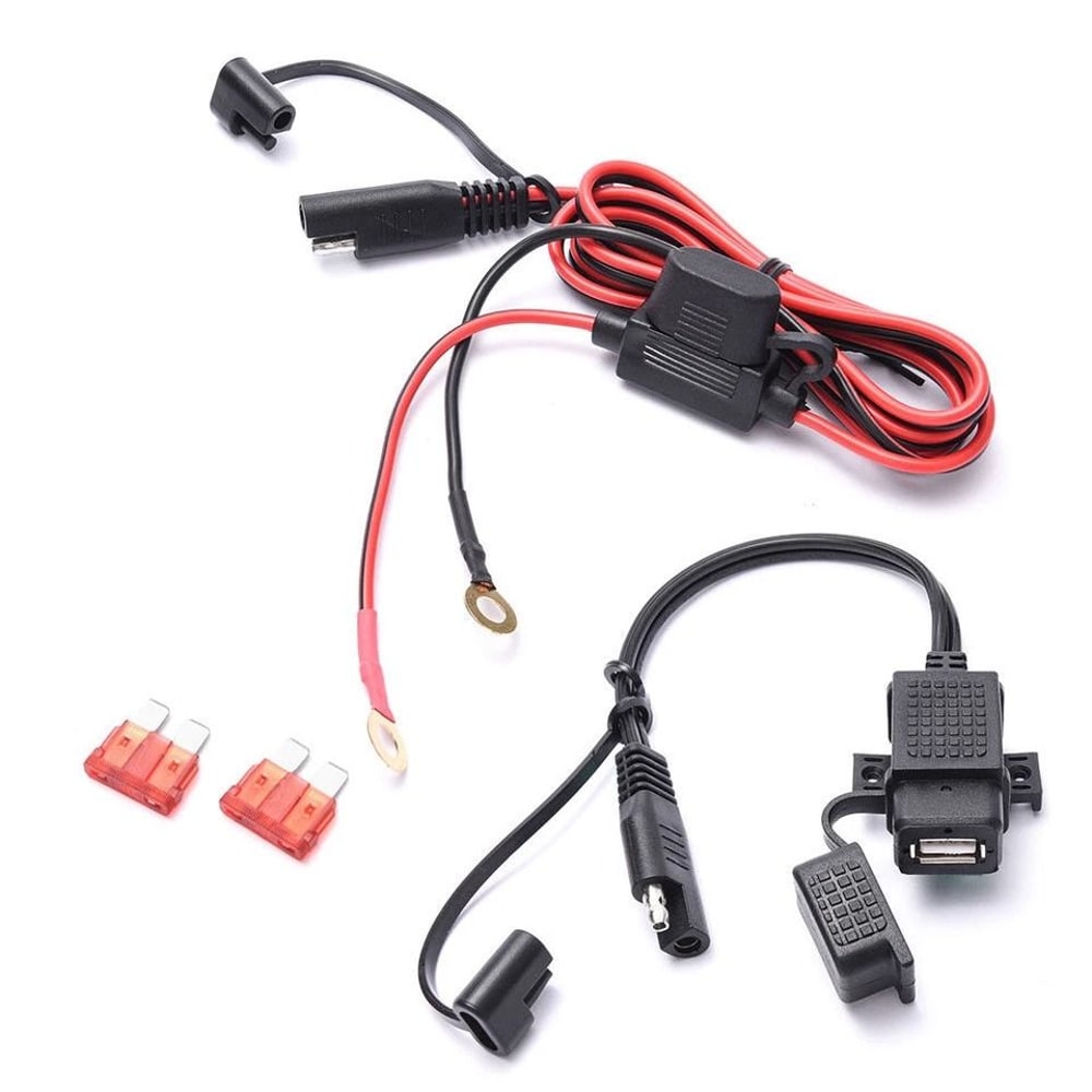 Waterproof Motorcycle SAE To USB Charger Cable 8