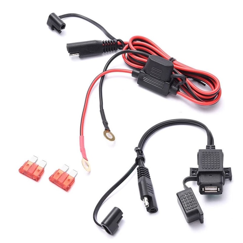 Waterproof Motorcycle SAE To USB Charger Cable 8