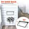 Pair RV Wall Mounted Shoe Rack Space Saving Camper Entryway Organizer 3