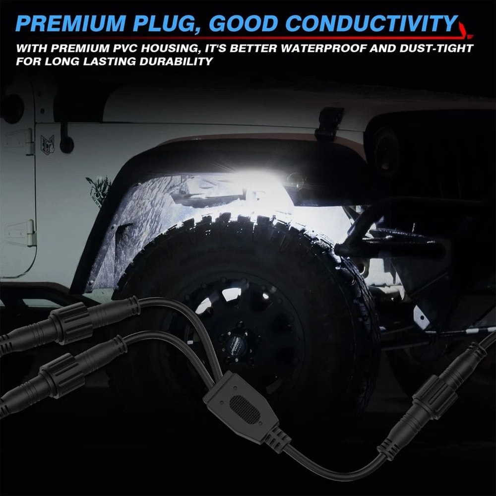 Y Splitter Cable For RGBW Rock Lights 2