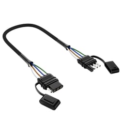 way flat trailer extension cable awg wiring harness for secure vehicle to trailer connection
