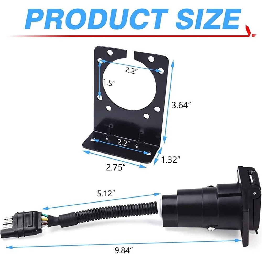 Blade Trailer Adapter Plug For RV Truck Towing 2