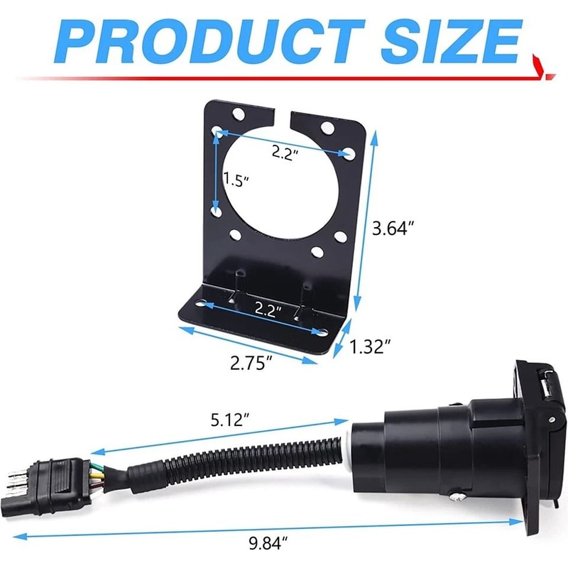 Blade Trailer Adapter Plug For RV Truck Towing 2