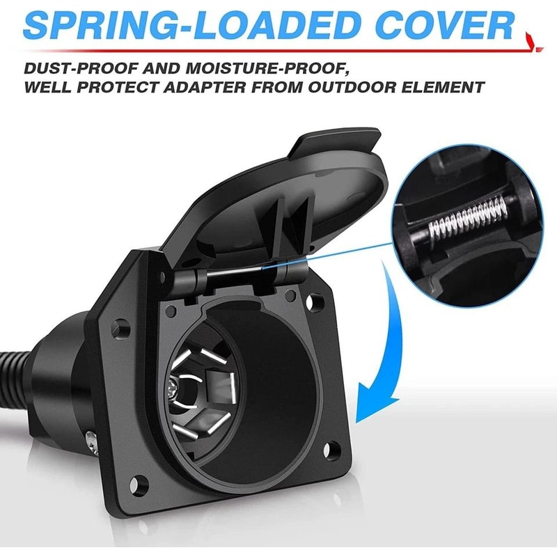 Blade Trailer Adapter Plug For RV Truck Towing 4