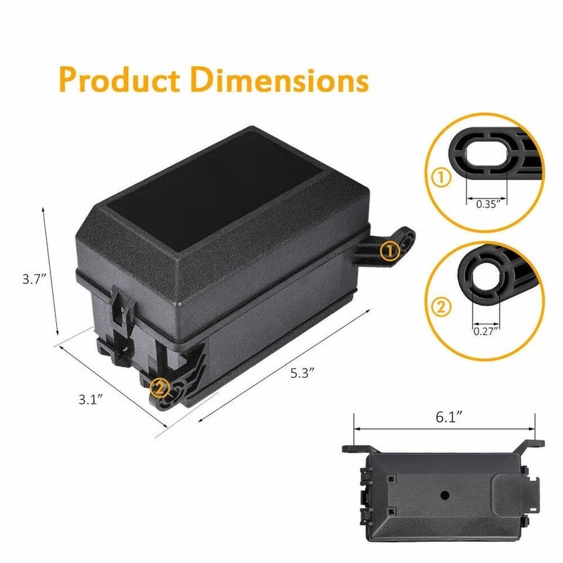 Waterproof Fuse Relay Box For Relays And Blade Fuses 3