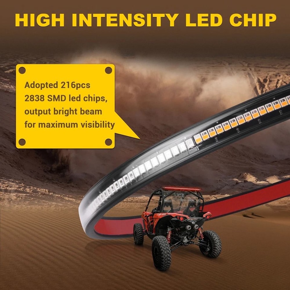 UTV LED Tail Light Strip LED Brake Turn Signal Bar For ATV Golf Cart 5