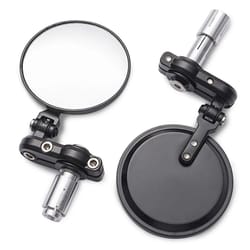 motorcycle bar end mirrors round handlebar pair