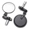 Motorcycle Bar End Mirrors Round Handlebar Pair 0