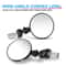 Motorcycle Bar End Mirrors Round Handlebar Pair 3