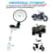 Motorcycle Bar End Mirrors Round Handlebar Pair 6