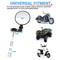 Motorcycle Bar End Mirrors Round Handlebar Pair 6