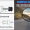 Motorcycle Bar End Mirrors Round Handlebar Pair 8