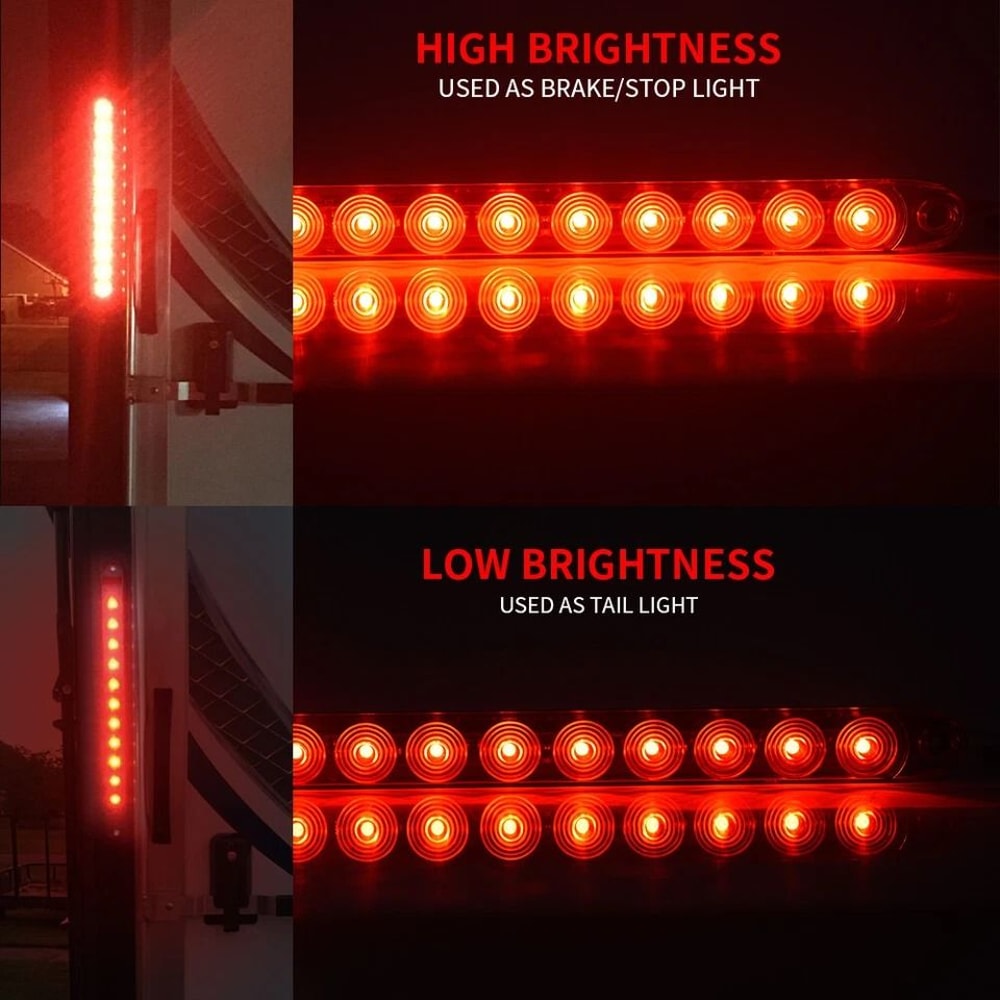 LED Trailer Light Bar Red Stop Turn Tail Brake Lights 3
