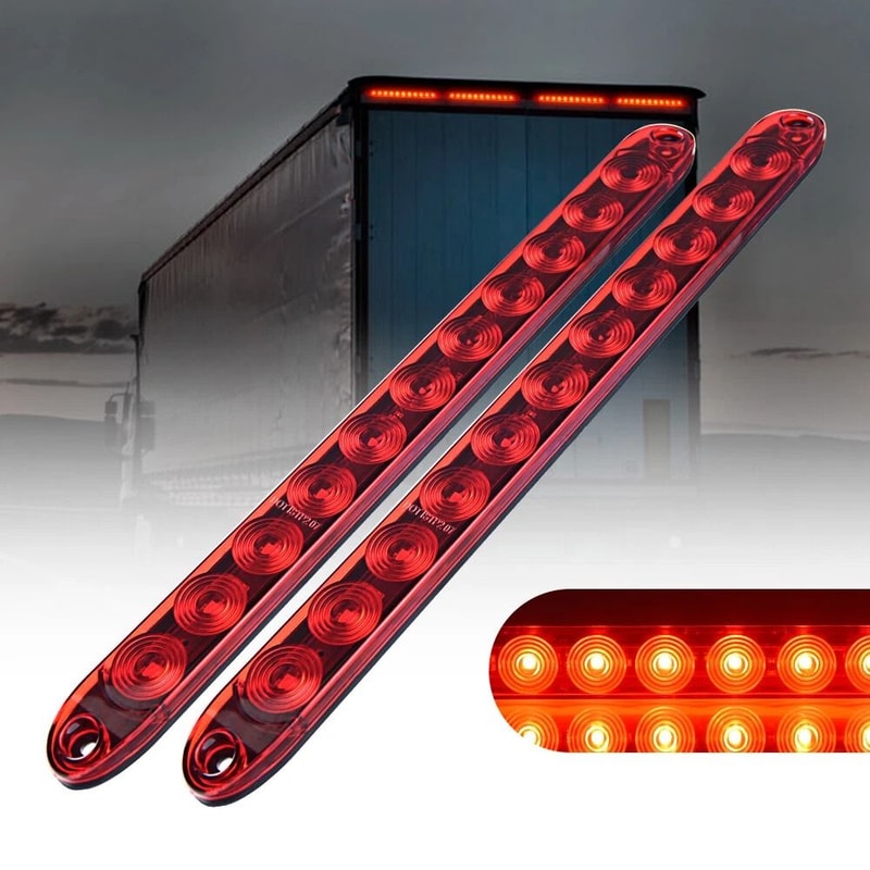 LED Trailer Light Bar Red Stop Turn Tail Brake Lights 0