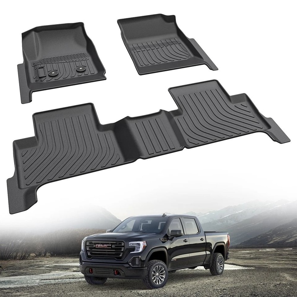 Chevy Colorado Floor Mats Crew Cab All Weather TPE Floor Liners 2
