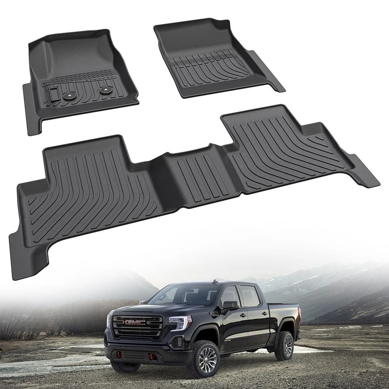Chevy Colorado Floor Mats Crew Cab All Weather TPE Floor Liners 2