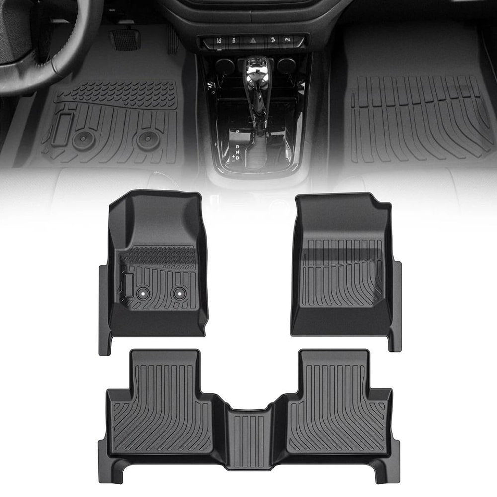 Chevy Colorado Floor Mats Crew Cab All Weather TPE Floor Liners 0
