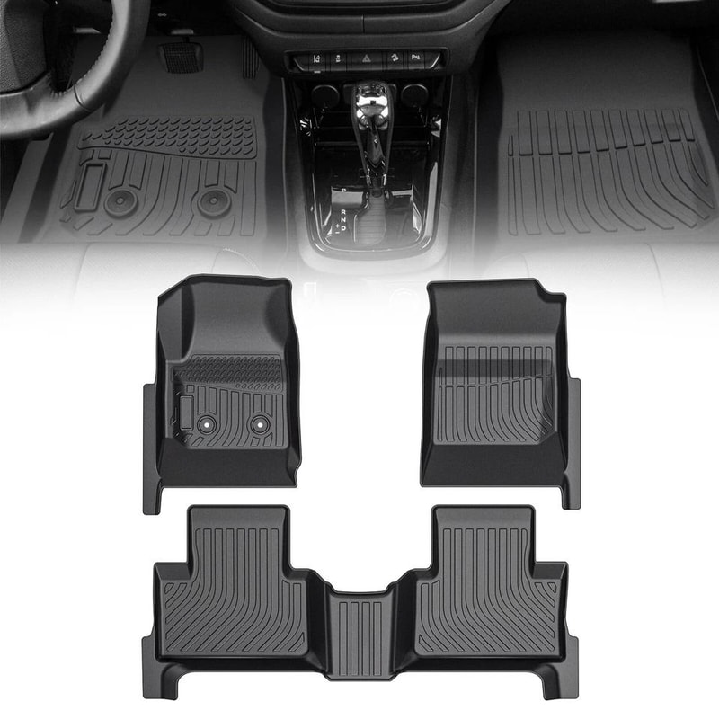 Chevy Colorado Floor Mats Crew Cab All Weather TPE Floor Liners 0